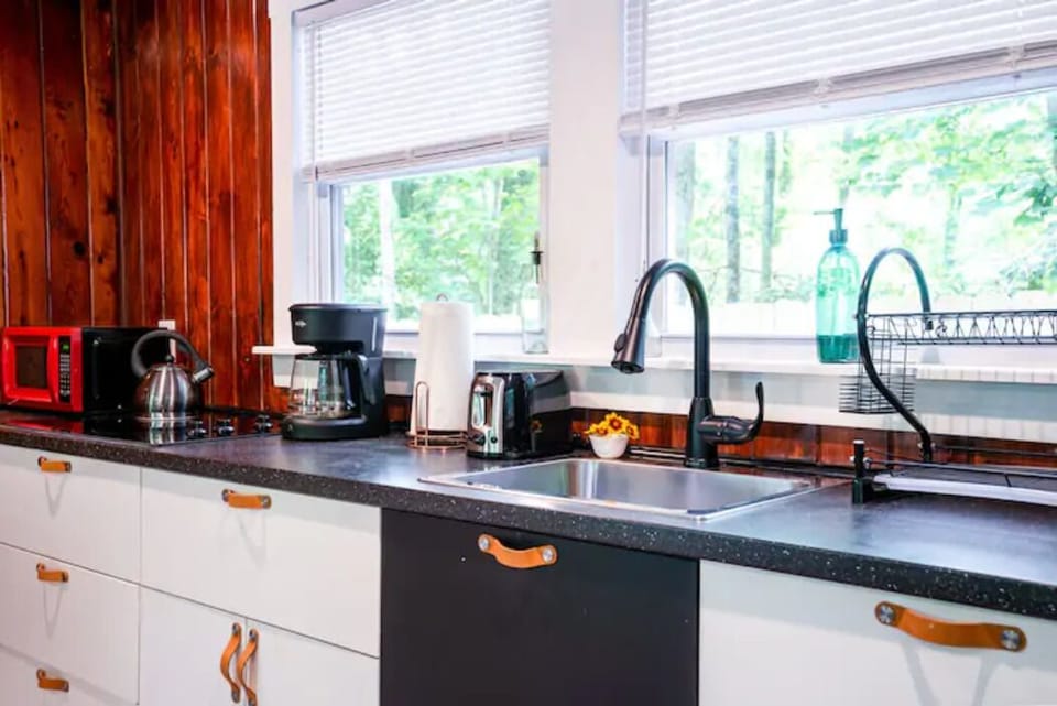 The kitchen has all the basics for a long or short-term stay. 