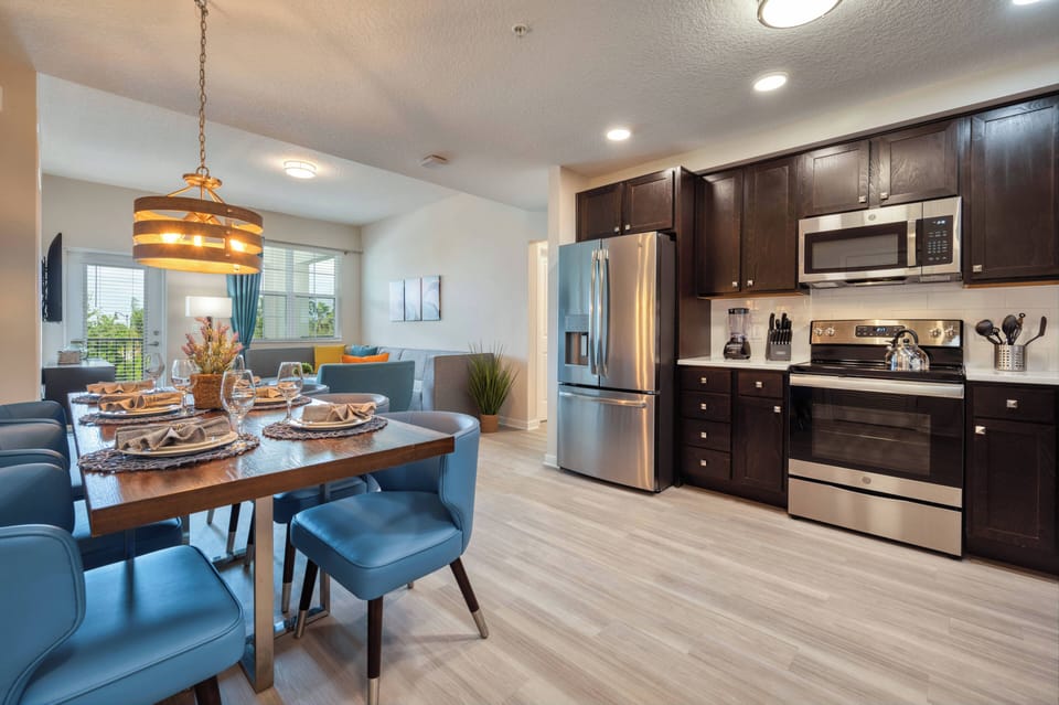 Kitchen and dining area