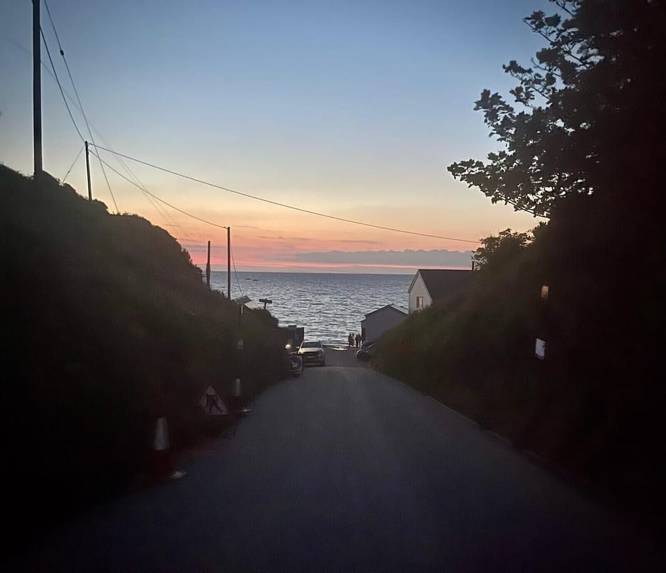 View from the house to the beach