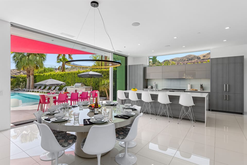 Open concept kitchen and dining room