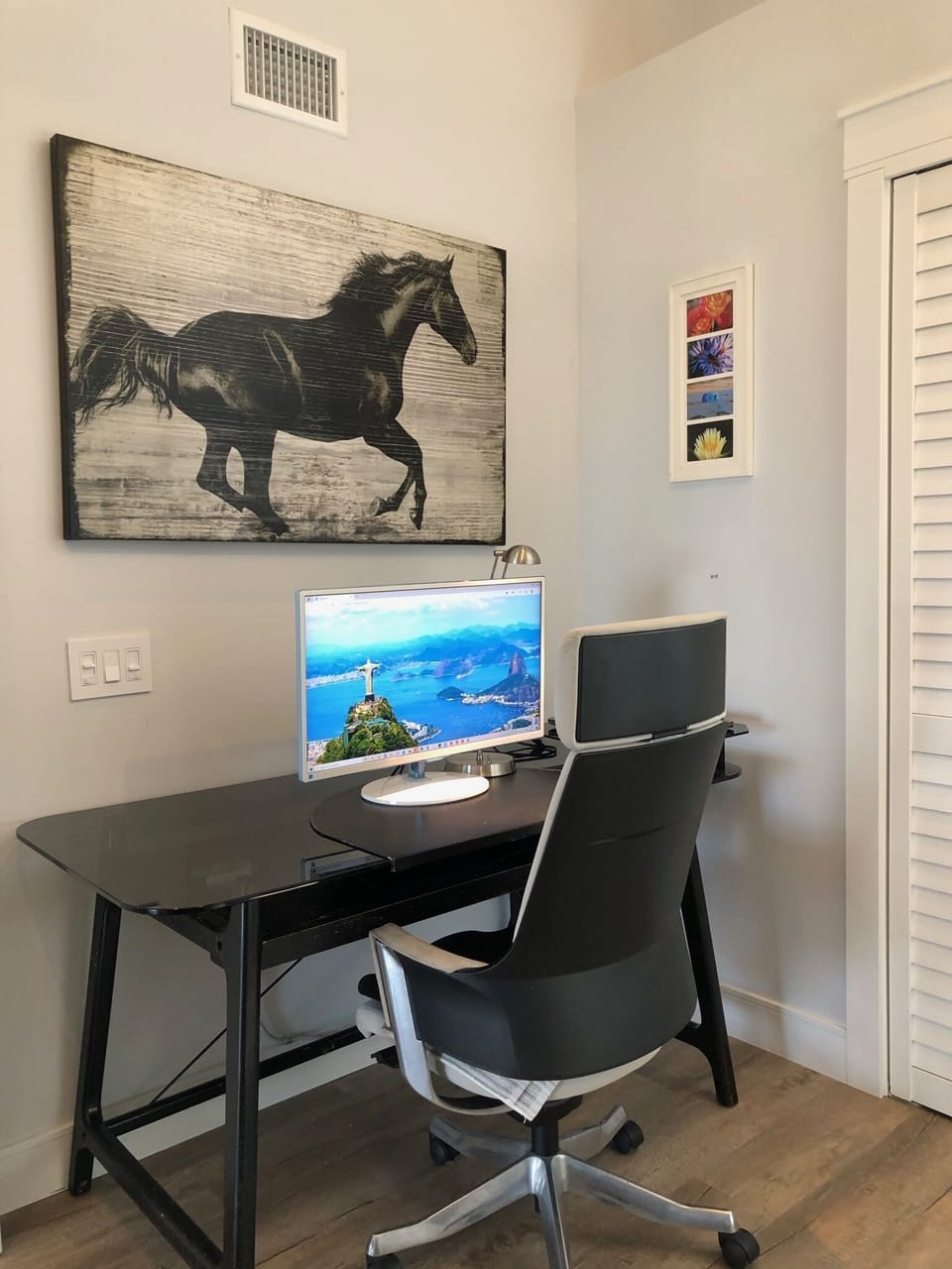 Downstairs guest room with office desk and ocean views!