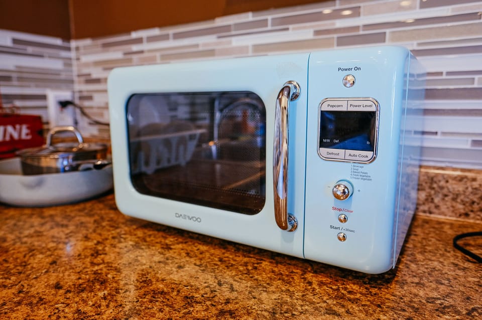 Microwave and hot plate available.