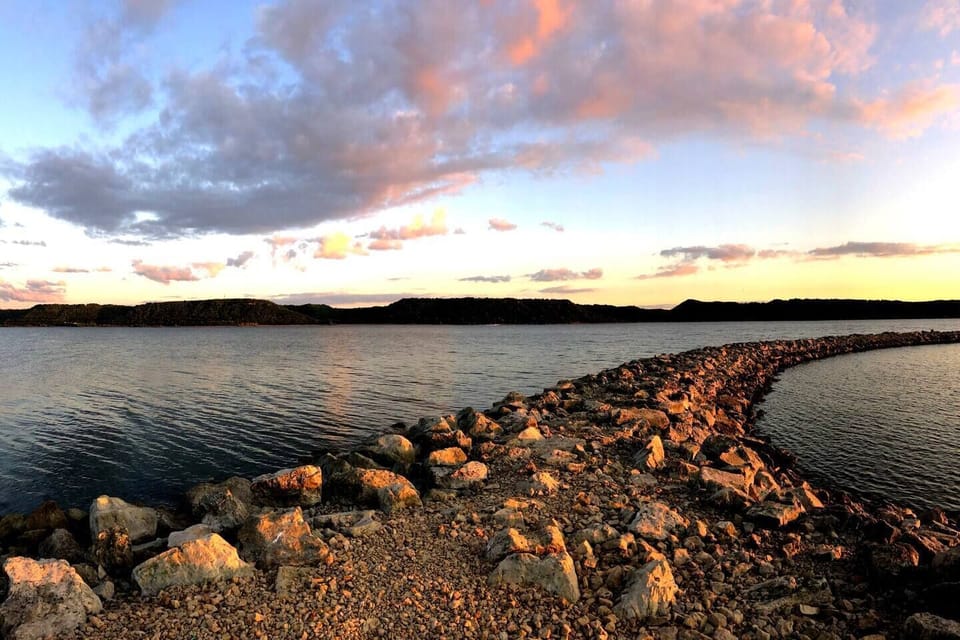 Talk a walk out on the breakwater and enjoy a stunning sunset.