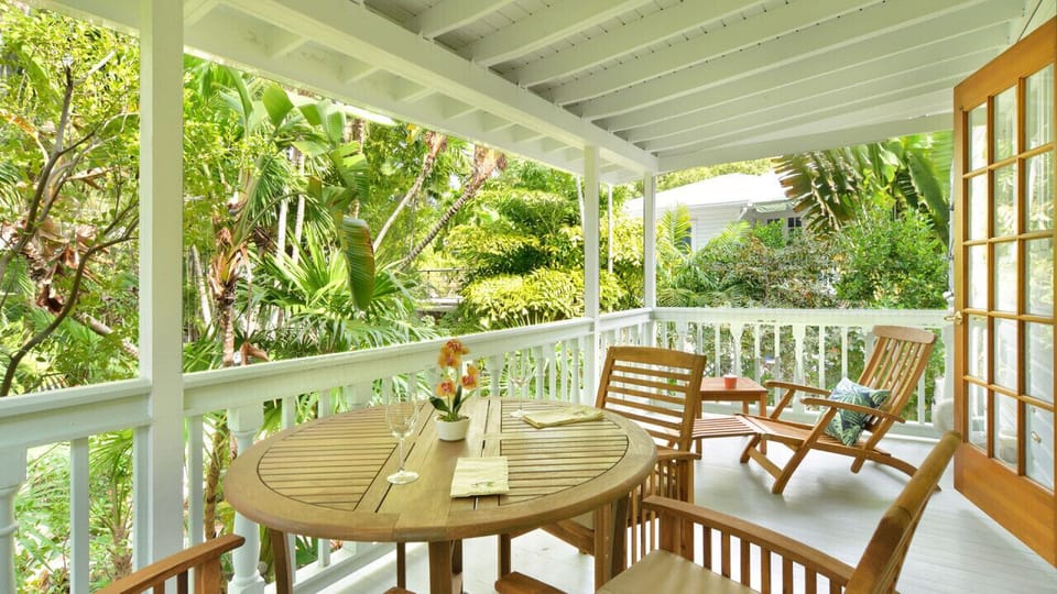 Private Porch Overlooking Molly Parker`s Butterfly Garden