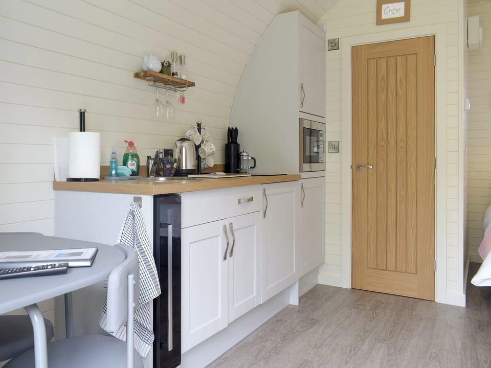 Kitchen | Cain Pod VIP - Pods Bodyddon, Llanfyllin, near Welshpool