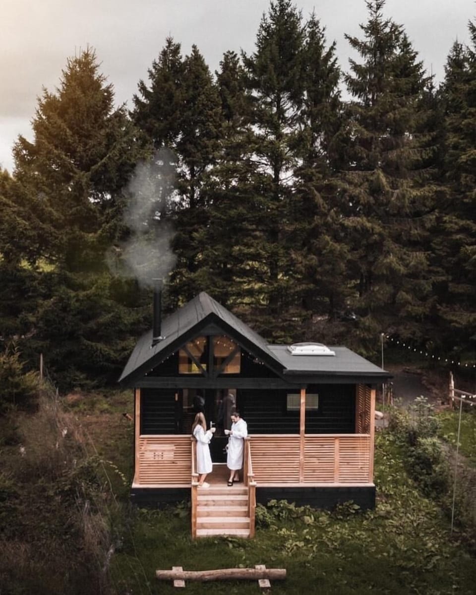 Forest Cabin surrounded by nature