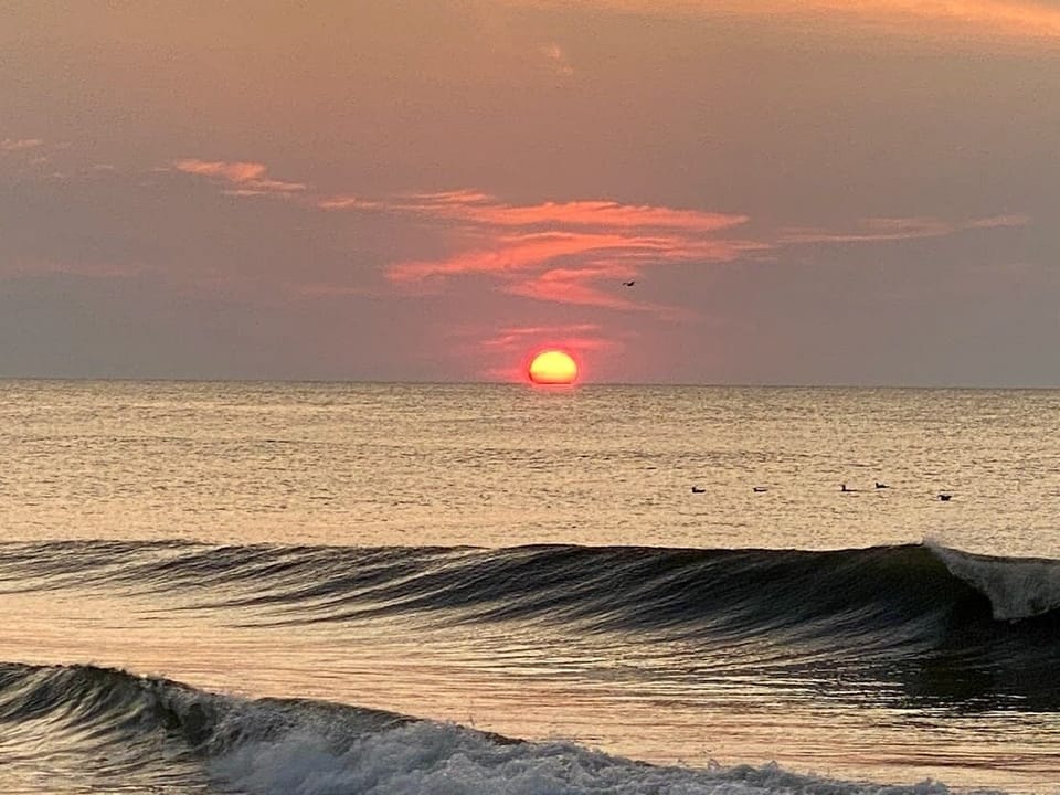 Watch the sunrise over the Atlantic
