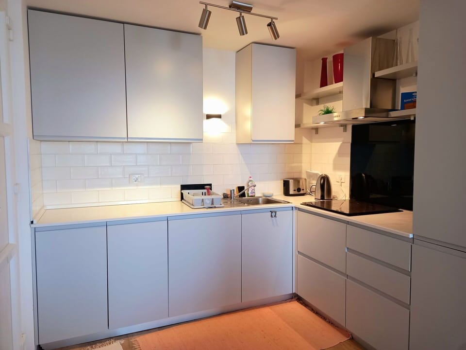 Cabinetry, Countertop, Kitchen Appliance, Kitchen Stove, Kitchen, Home Appliance, Wood, Interior Design, Flooring, Major Appliance