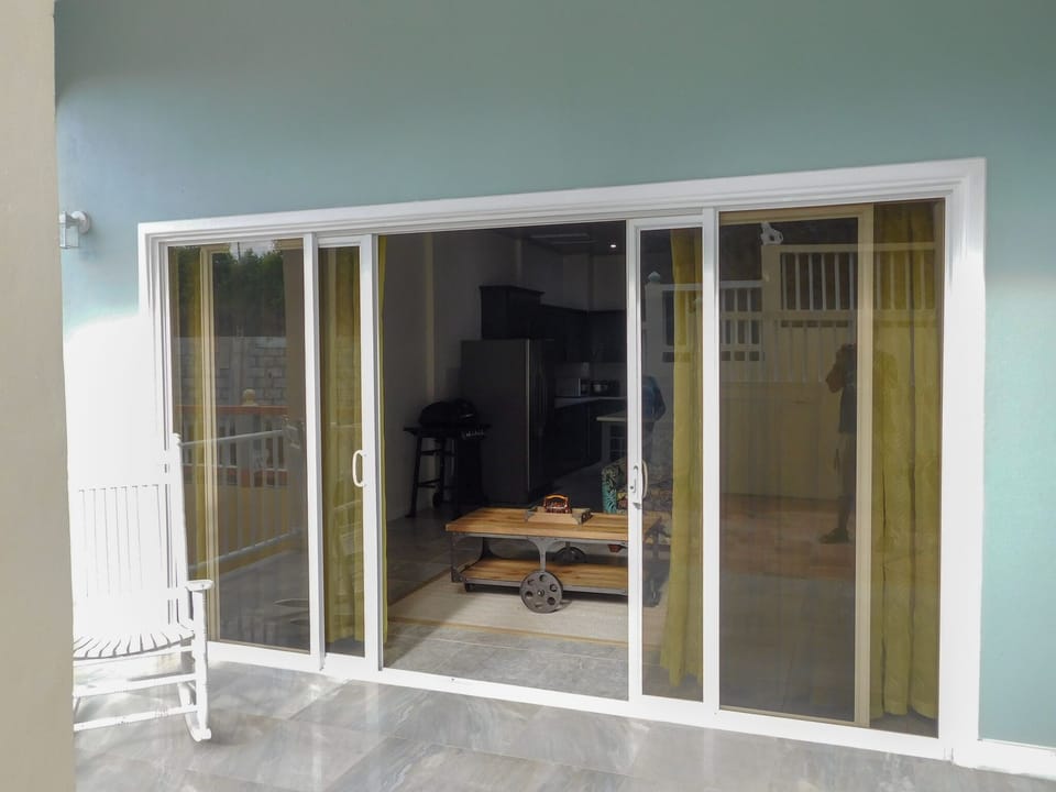Patio outside of living room