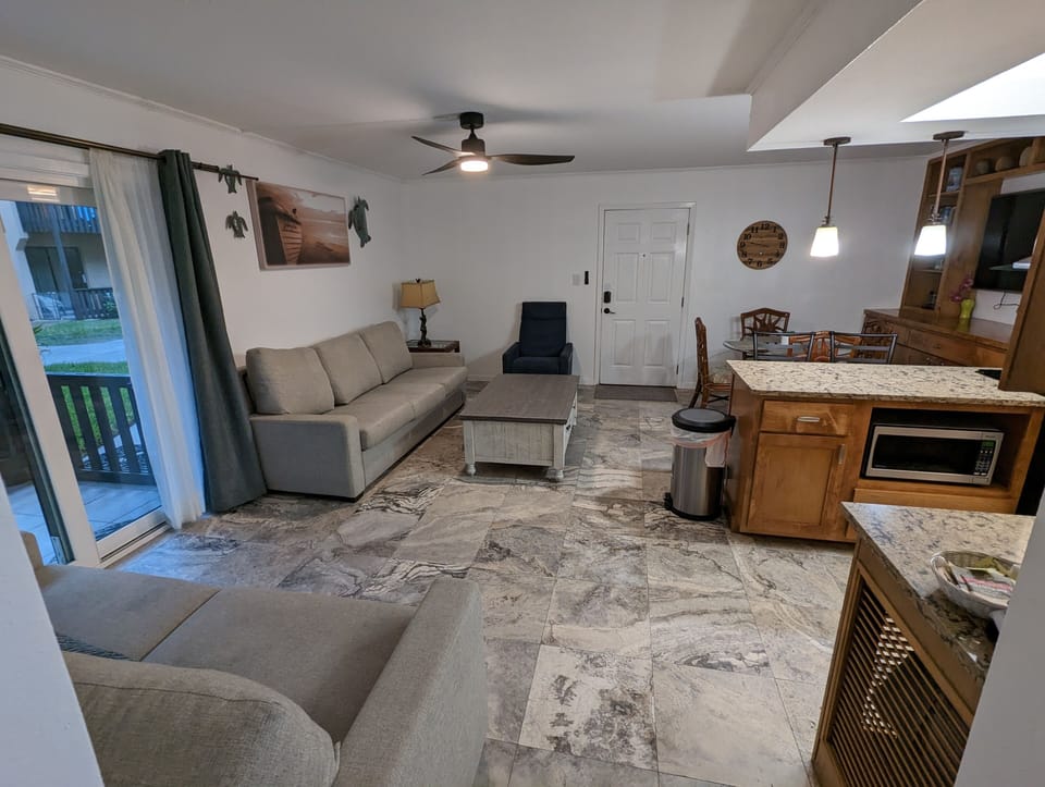 Living area from the hallway