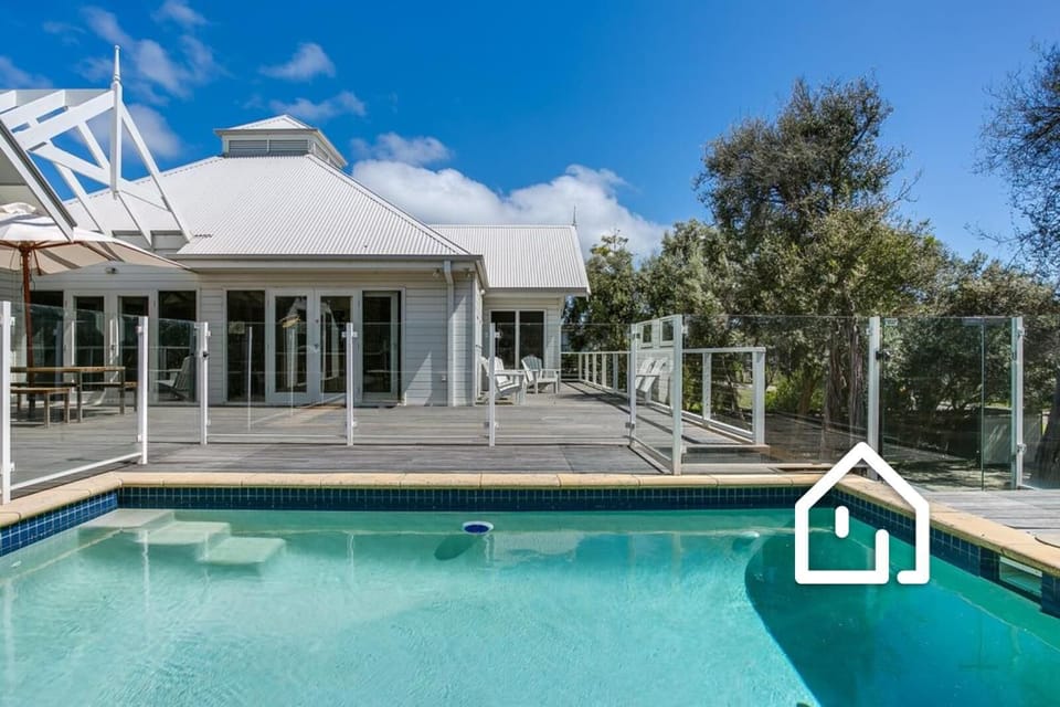 North-west facing pool and expansive deck