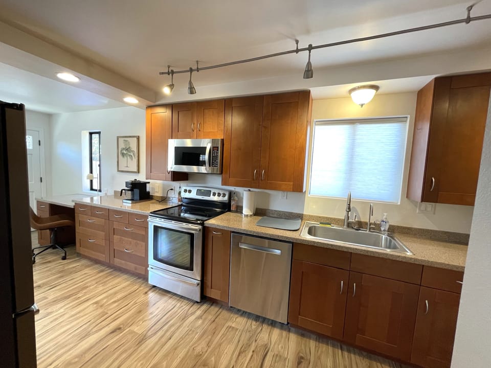 Fully stocked kitchen