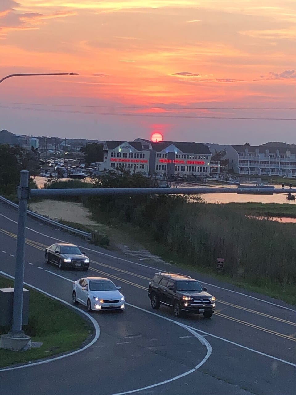 Beautiful sunset from the loft