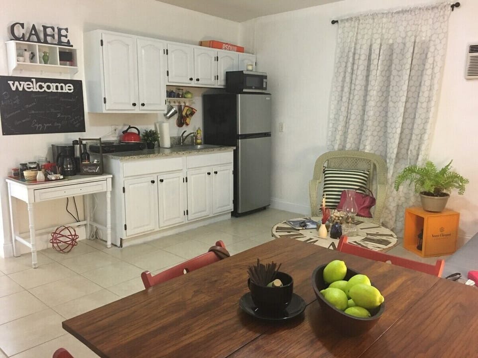 Small but but comfortable kitchen.