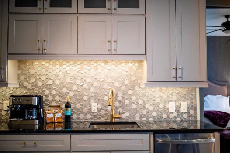 Prepare a meal in the equipped kitchen.