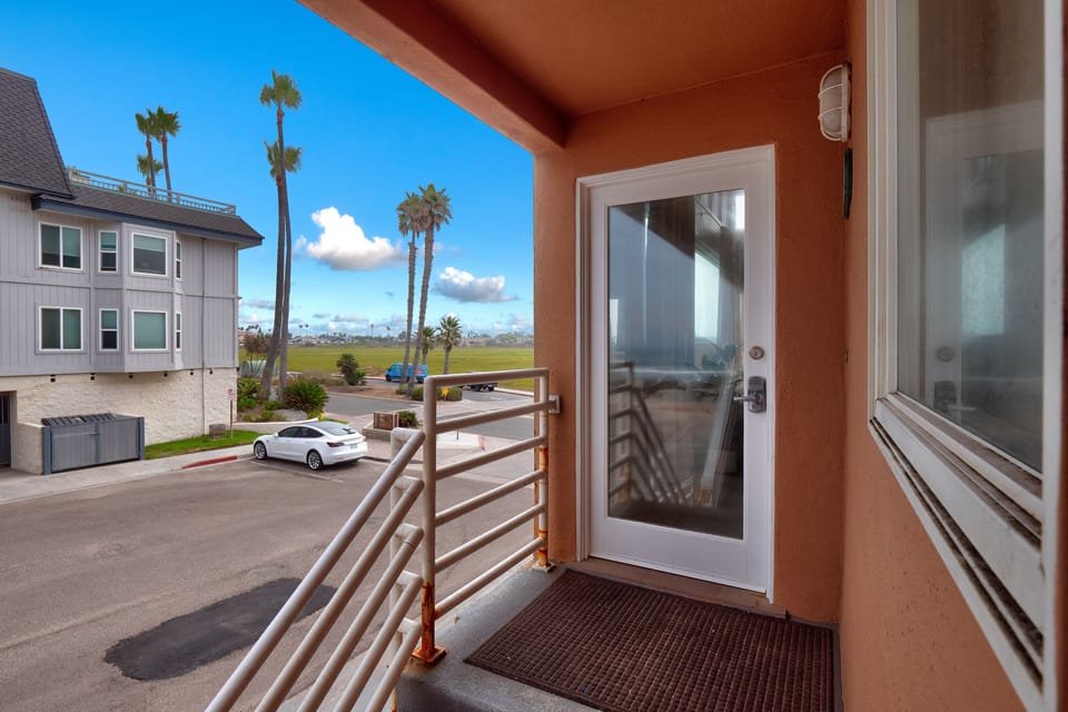 Front door just a few steps from the beach and estuary