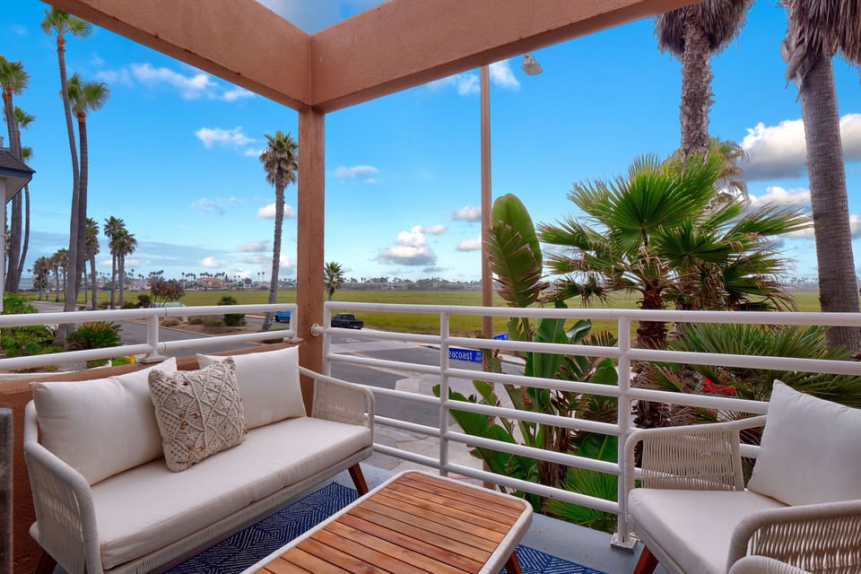 Private porch/patio with amazing estuary view