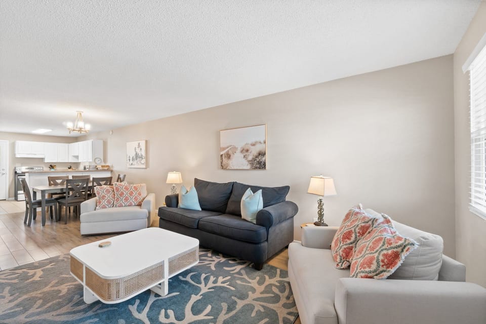 Relax in the living area with a sleeper sofa, cable smart TV for ultimate comfort and entertainment!