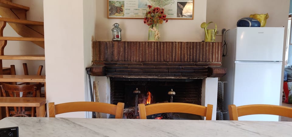 Open fireplace