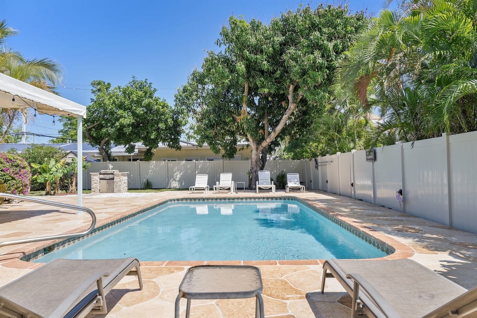 Pool - now with all new furniture!