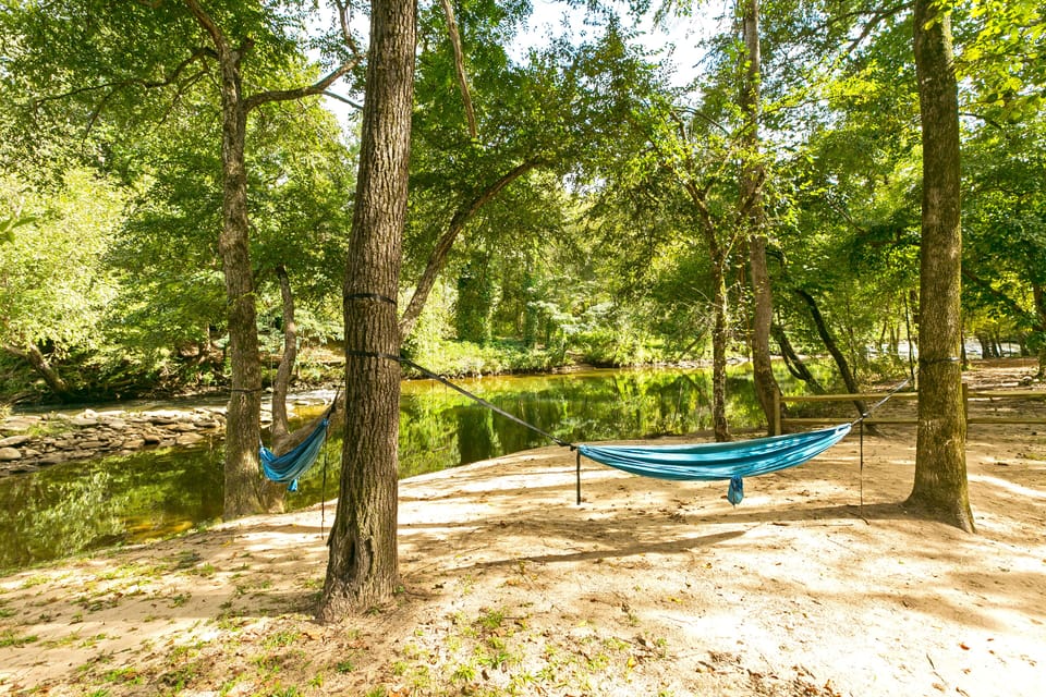 Private swimming hole and sandy beach in your back yard.