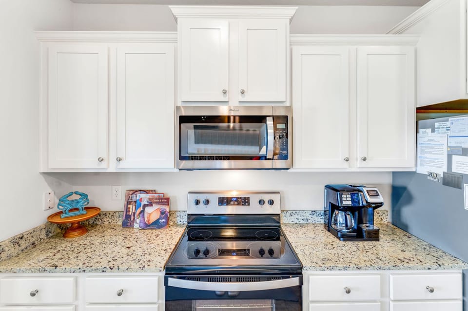 A starter supply of amenities are provided. Depending on length of stay, additional amenities may need to be purchased