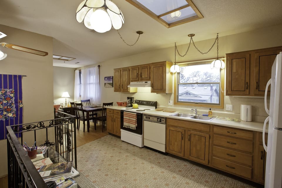 Fully stocked kitchen