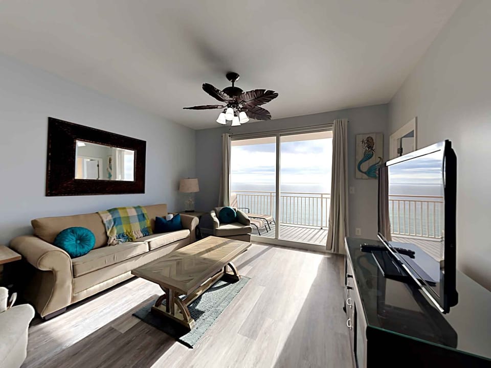 Living Room - Opens to Balcony - Endless Views