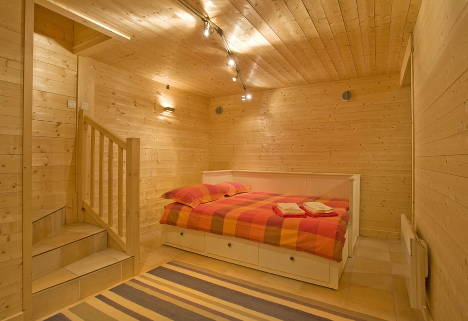 Basement sofa bed