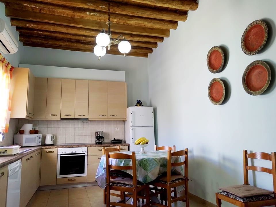 the kitchen