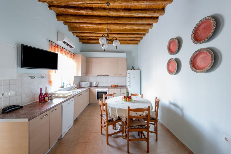 the kitchen