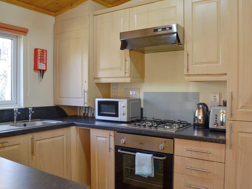 Kitchen | Royal Deeside Woodland Lodges- Lodge C - Royal Deeside Woodland Lodges, Dinnet, near Ballater