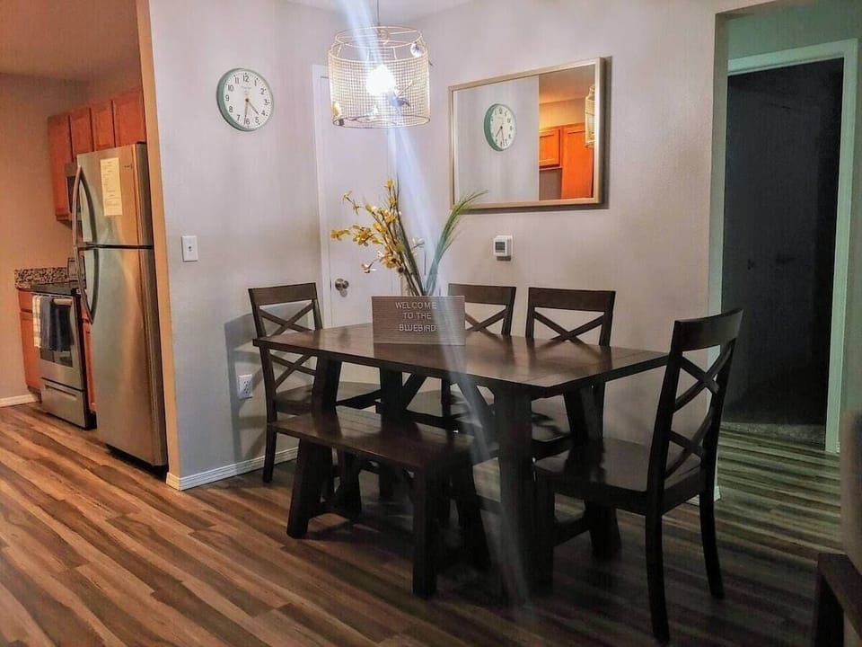 Enjoy a homecooked meal in the dining room