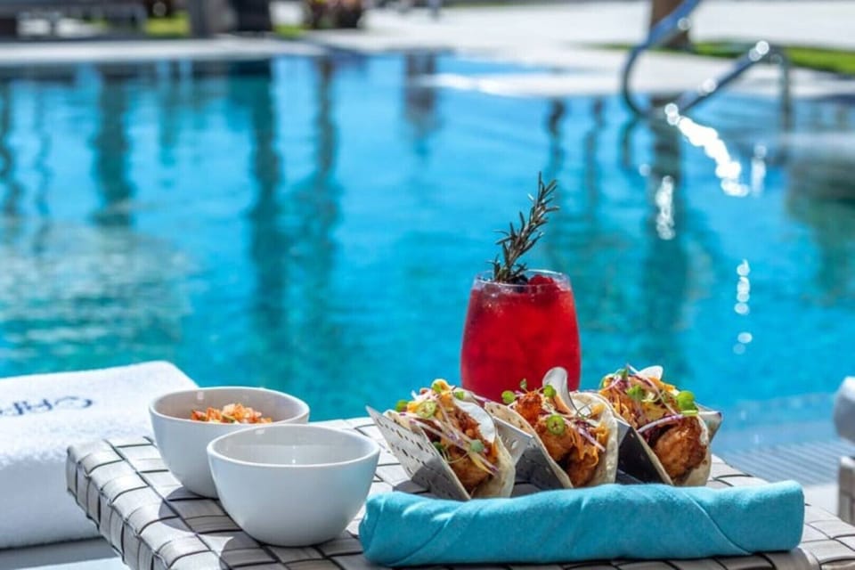 Poolside gourmet!  One of our favorite things here at the resort!
