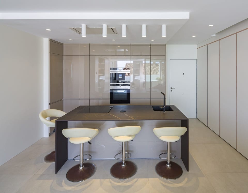 kitchen with views equipped for everything you need in the sun