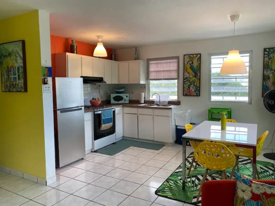 Full kitchen with dining room