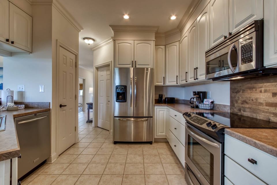 Easily prepare your meals in the fully-equipped and updated kitchen with ample counter space