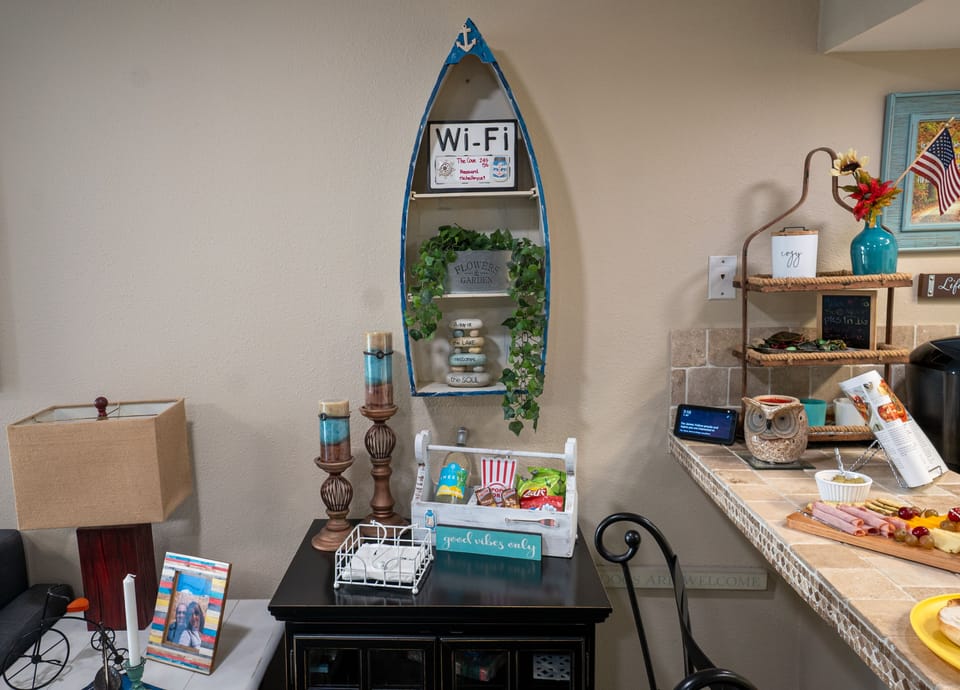 Bottle of Wine, Bar with Wine, Margarita Glasses & Snacks to Get You Started 