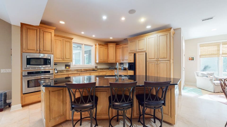 Kitchen with Seating for Three