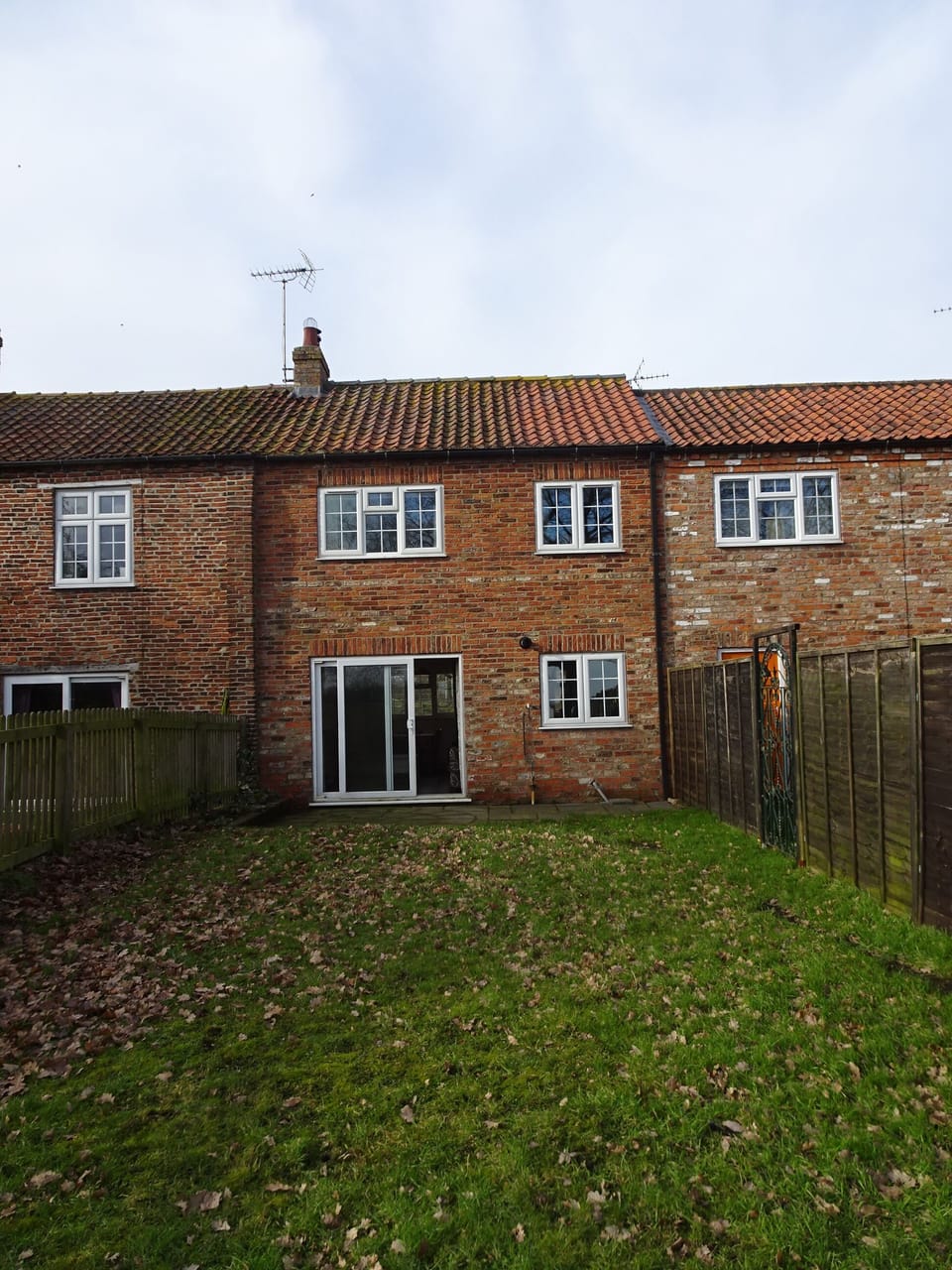 Rear view of the cottage from the end of the garden