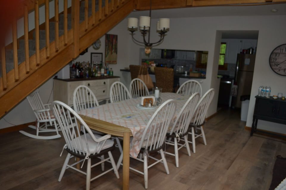 Dining area. Open to kitchen/ living room. Additional chairs & tables available.