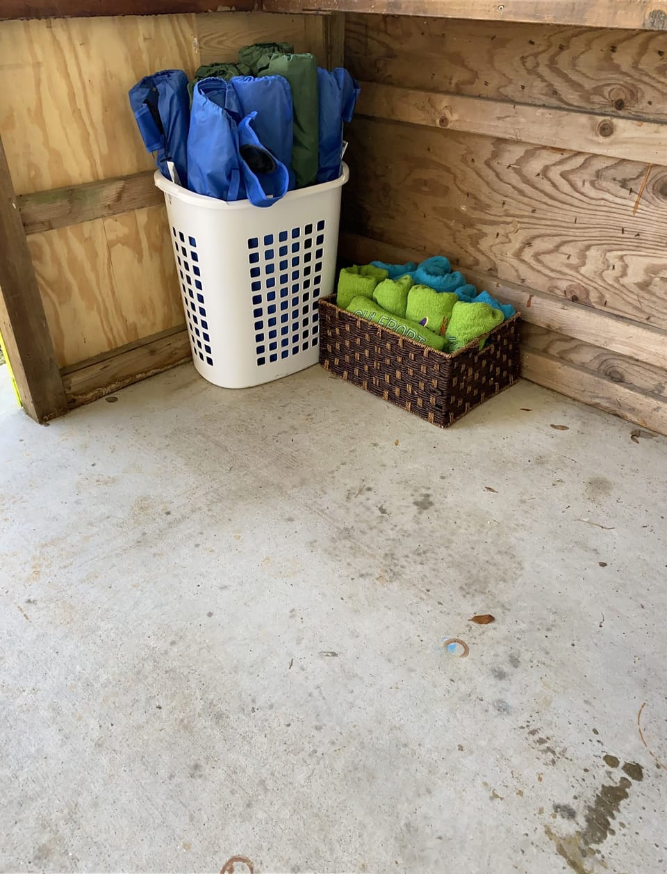Beach chairs and towels to take with you for fun in the sun and sand.