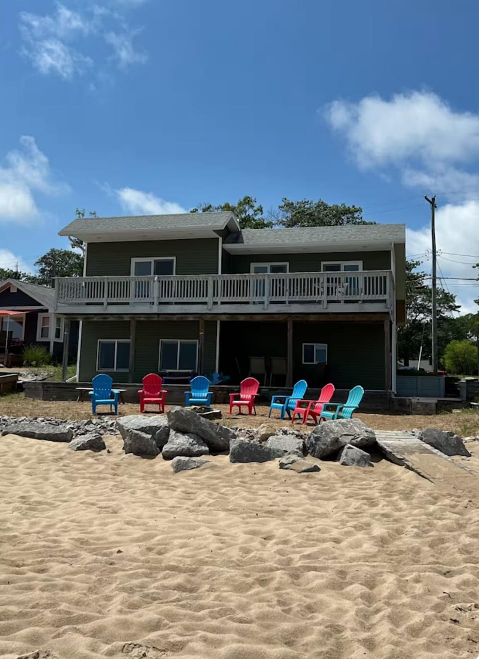 Beach views from all levels and sugar sand beach all around!