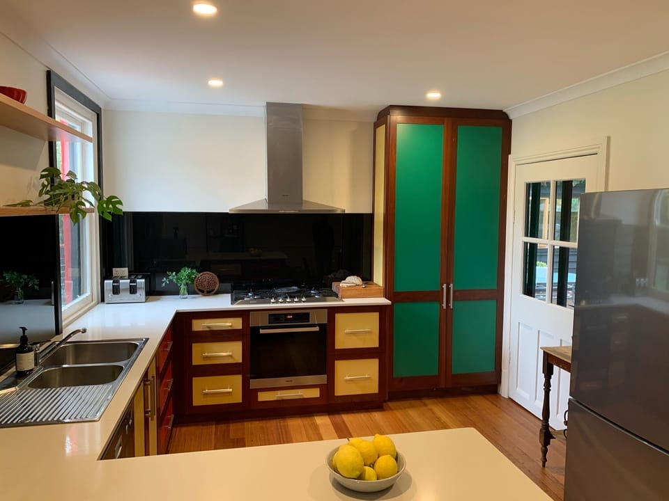 Well equipped kitchen with access to the larger entertainering deck