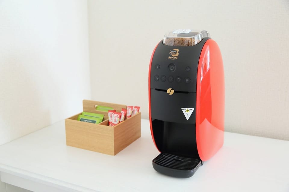 Equipped with Nescafe Gold Blend Barista 50 coffee maker. ❁Special coffee powder "Eco & System Pack" is provided free of charge.