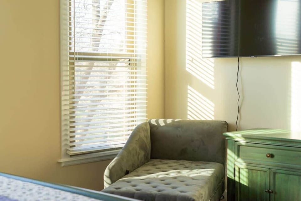 A quiet corner to read, relax, or catch up on your favorite shows before turning in. #CozyCorner