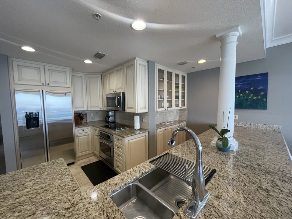 Kitchen fully stocked