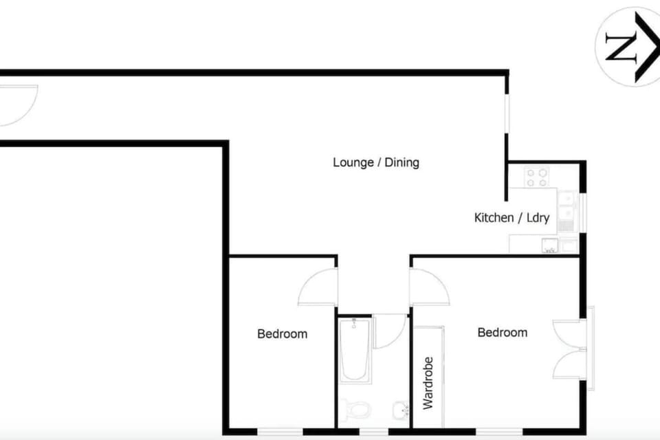 The floor plan of our wonderful apartment!