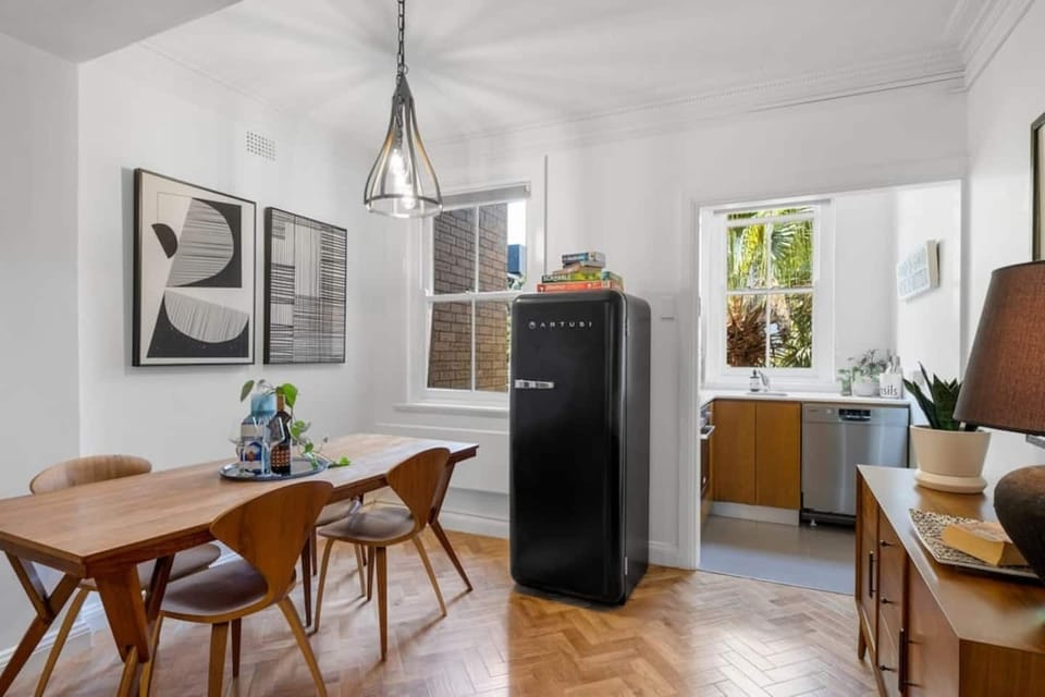 The beautiful dining / kitchen area of the apartment! Photography by Love Space Photography, NSW, Australia.