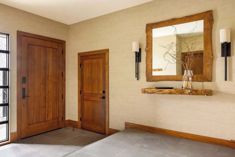 A warm entry that sets a confident first impression.